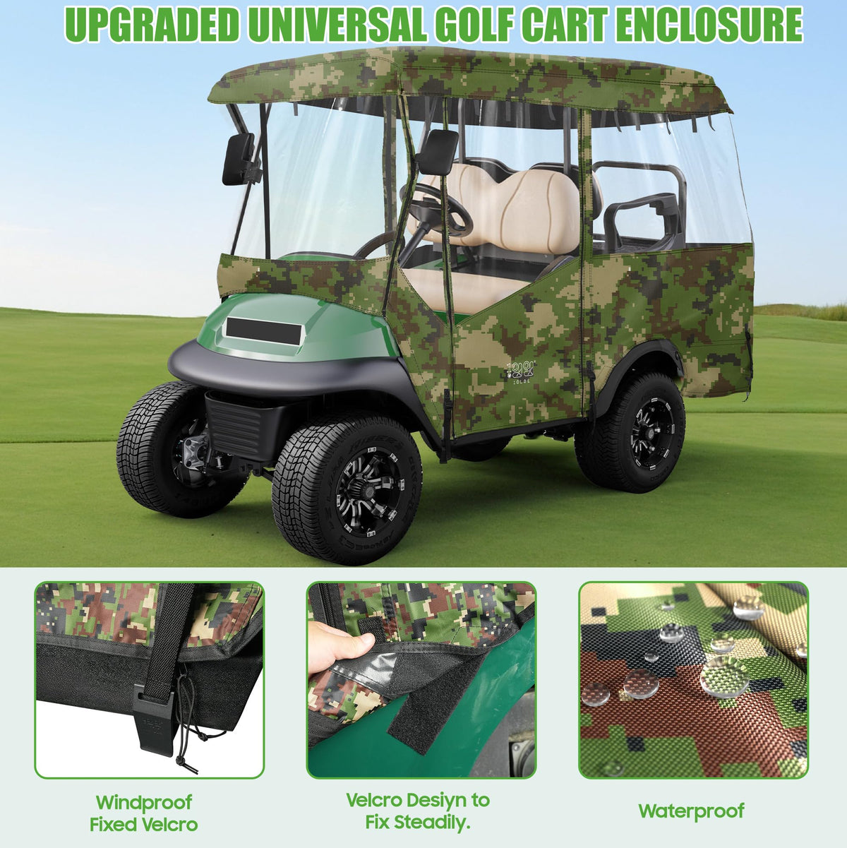 10L0L enclosure demonstrates zip and roll-up doors for easy access