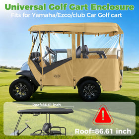 10L0L Golf Cart Enclosure zipper system for smooth operation and durability.