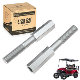 10L0L golf cart extension rod front view, 2.5in lift compatibility for EZGO shocks