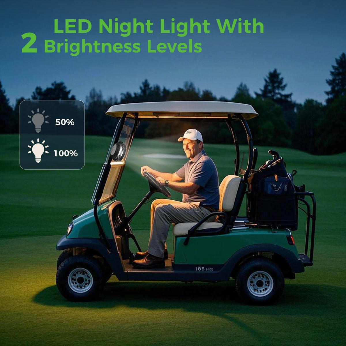 10L0L 10000mAh battery powering extended use on the golf course