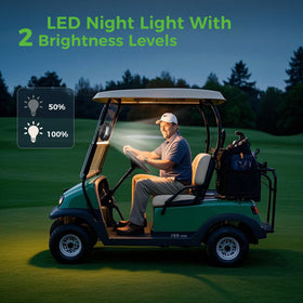 10L0L Golf Cart Fan 10000mAh battery lasts long for all-day comfort on the course.