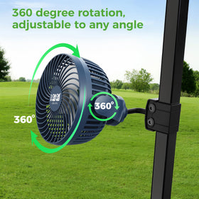 Three-speed airflow lets you customize comfort on the course.