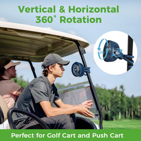 10L0L golf cart fan all-terrain durability withstands sun and vibrations