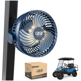 10L0L Golf Cart Fan with magnetic mount for quick, stable setup on the course.