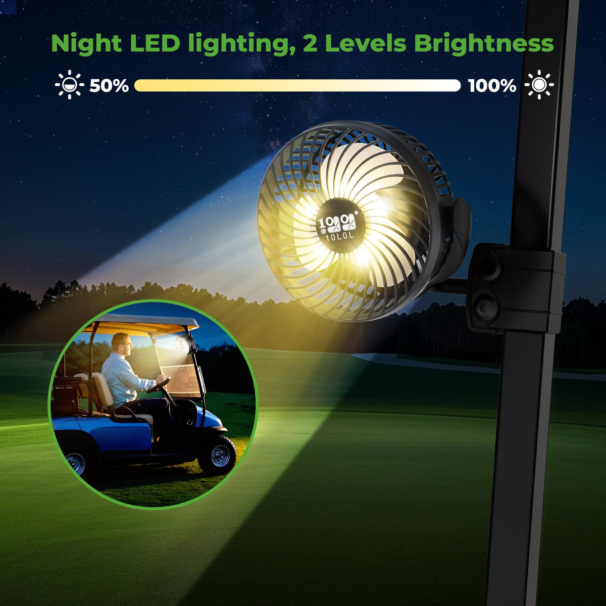 10L0L three-speed fan delivers customizable cooling with quiet operation.