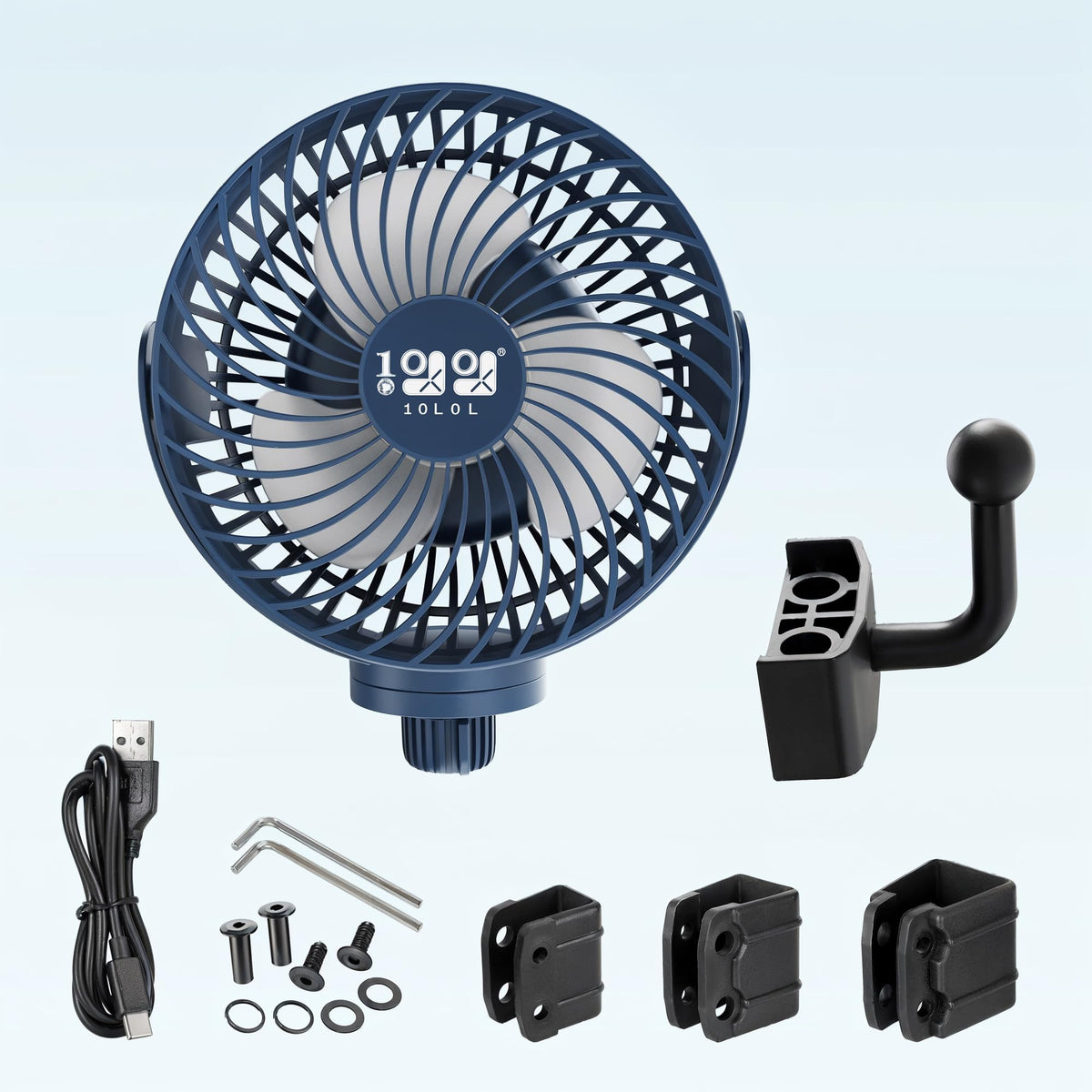 USB charging from the fan keeps devices powered while you play.