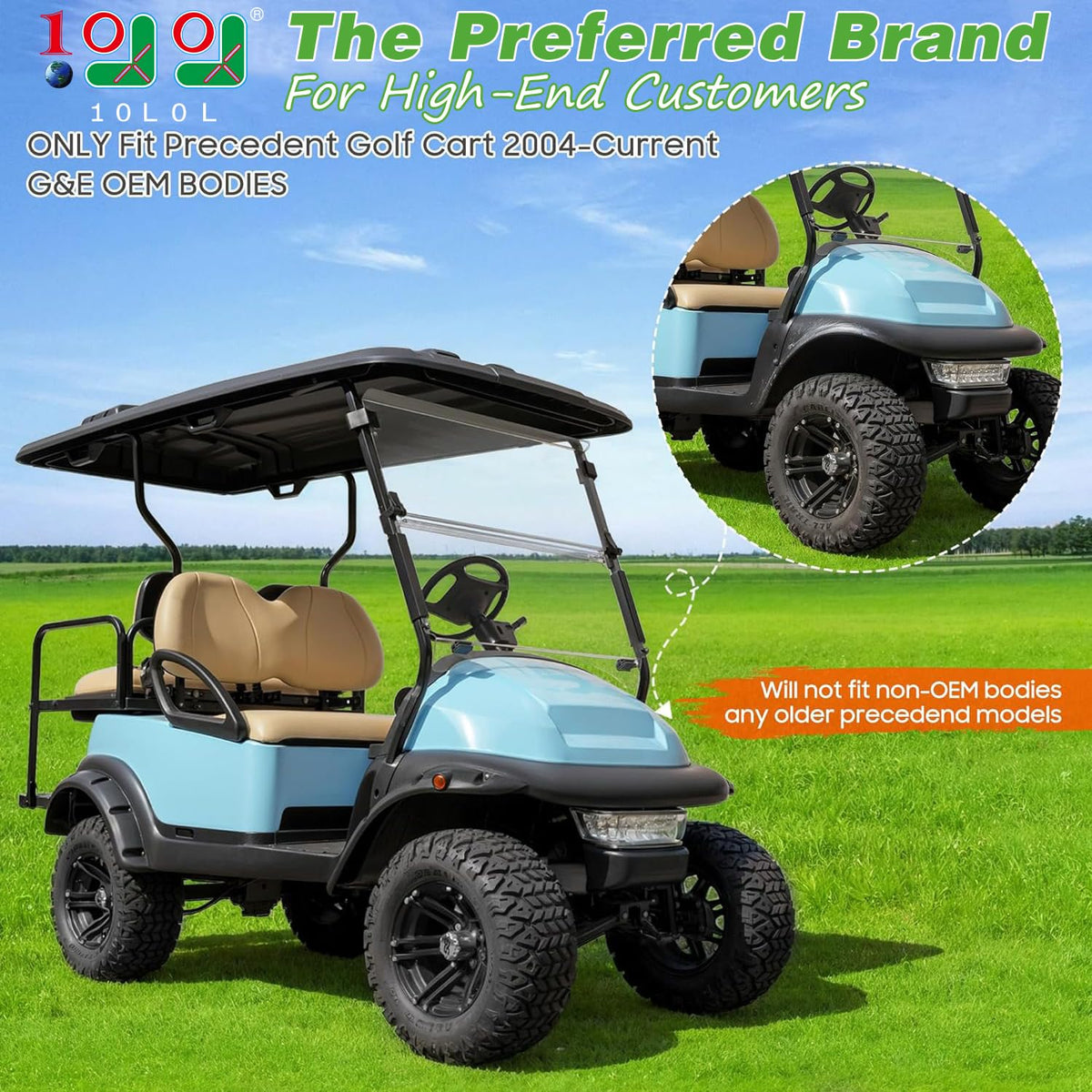 10L0L front-right fender flare enhances front-end style and shield.