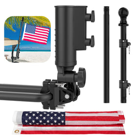 10L0L Golf Cart Flag Mount Base ensures stable hands-free support.