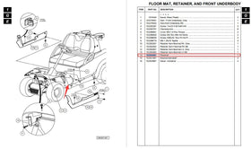 10L0L OEM-102504801 mat ensures precise fit for Club Car Precedent