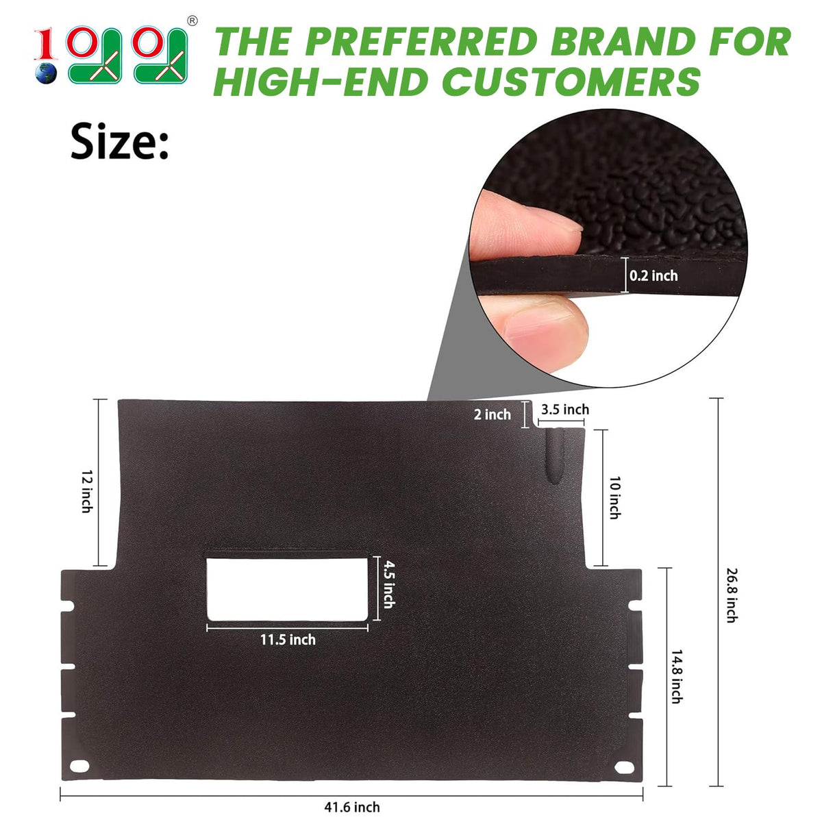 10L0L floor mat full-coverage view highlights laser-cut precision