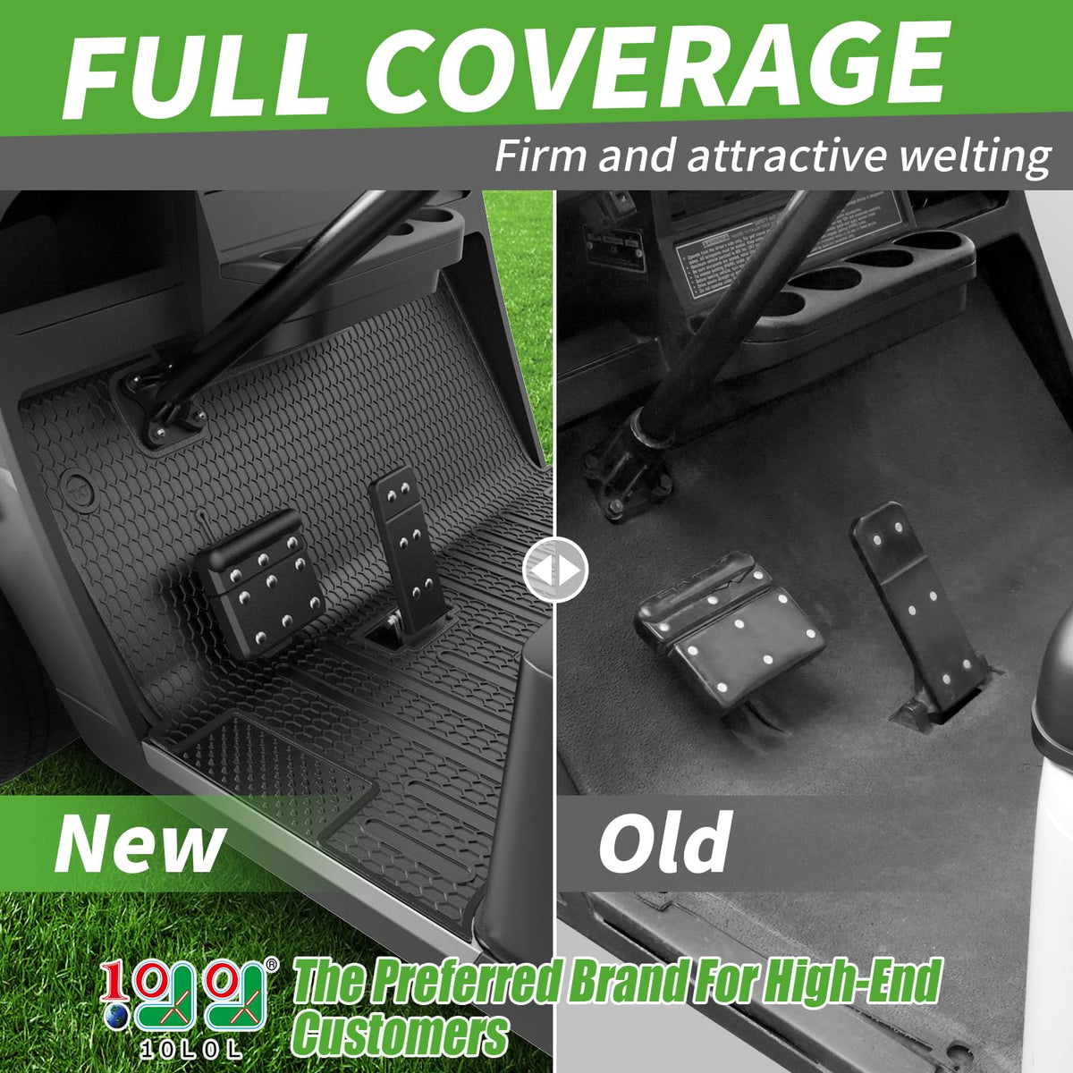 10L0L floor mat with grass-scraping design removes mud before entry