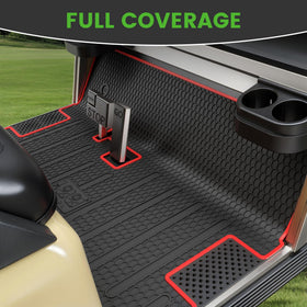 10L0L Golf Cart honeycomb-anti-slip design for secure footing on wet surfaces.