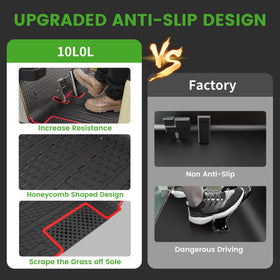 10L0L Odorless crack-resistant rubber resists deformation for long-lasting use.