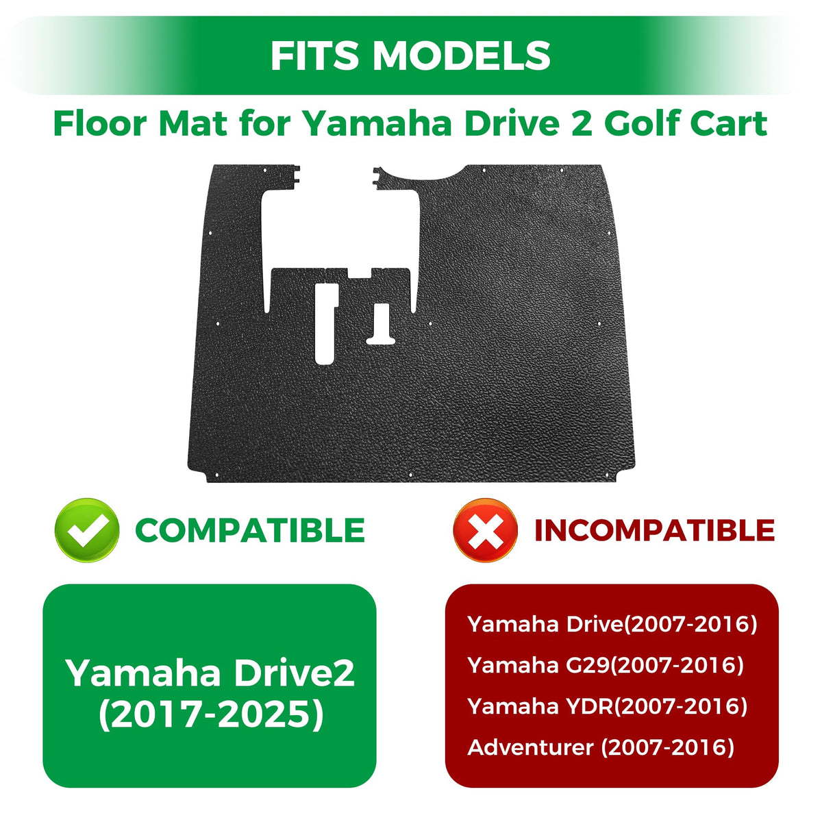 Odorless silica gel material on 10L0L mat for Yamaha G29.