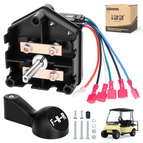 10L0L golf cart forward-reverse switch with handle for smoother control.