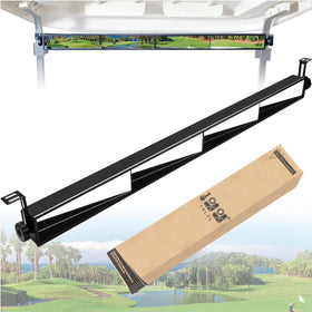 10L0L golf cart four-panel mirror with wide-angle view for improved rear awareness.