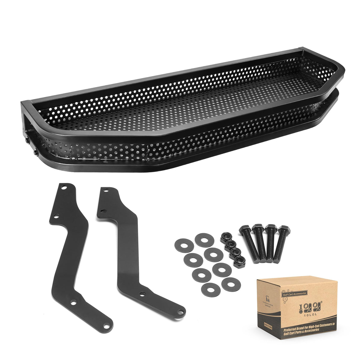 10L0L cart front basket ready to install for improved organization