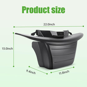 10L0L Golf cart front bumper on EZGO RXV 2016+ in use for protection.