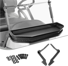 10L0L Golf Cart Front Cargo Basket on Club Car Precedent adds extra storage.