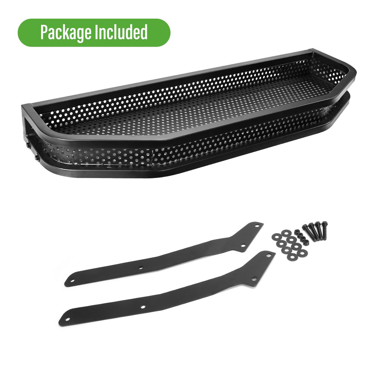 10L0L golf cart front cargo basket installed on Ezgo TXT for convenient access
