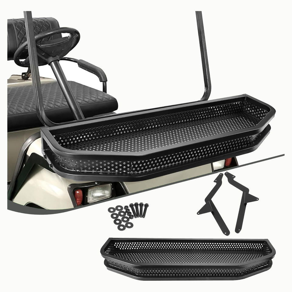10L0L Golf Cart front cargo basket on Yamaha G22 for extra storage