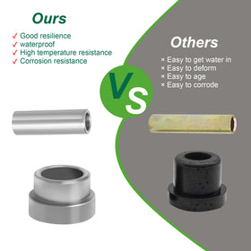 10L0L Golf Cart front control arm bushing with thrust collar for solid control.