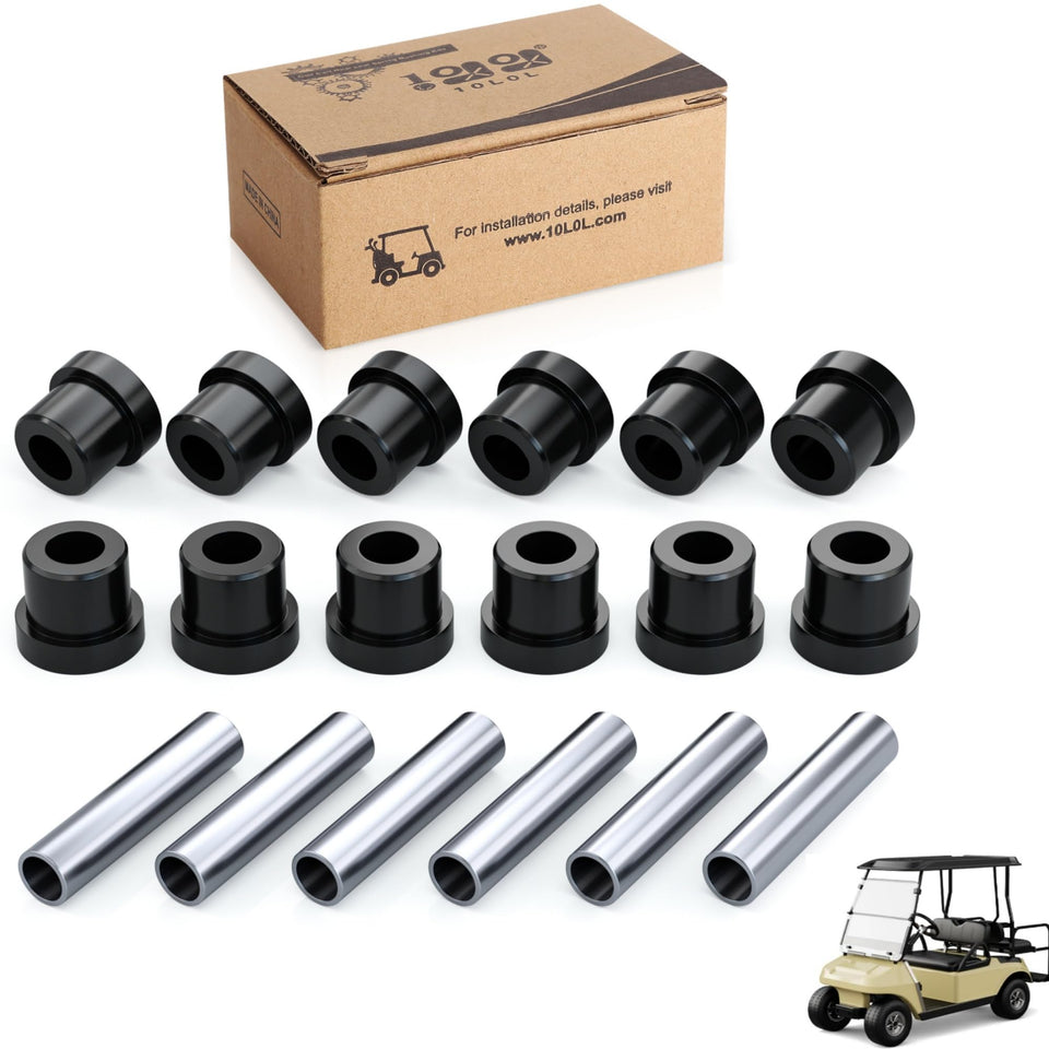 10L0L front leaf spring bushing kit improves Club Car DS ride.