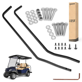 10L0L golf cart front roof strut brackets for Tempo provide a secure, precise fit.