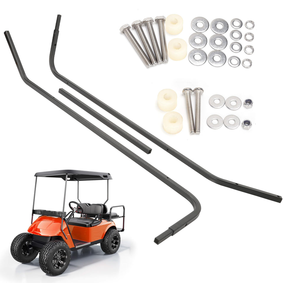 10L0L front roof strut brackets fitted on EZGO TXT 1994-2013 for sturdy support