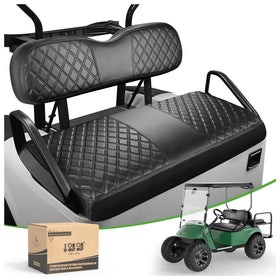 10L0L Golf Cart Front Seat Cover for EZGO TXT front seats protects against wear and water.
