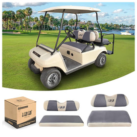 10L0L front seat cover for EZGO TXT RXV with breathable mesh