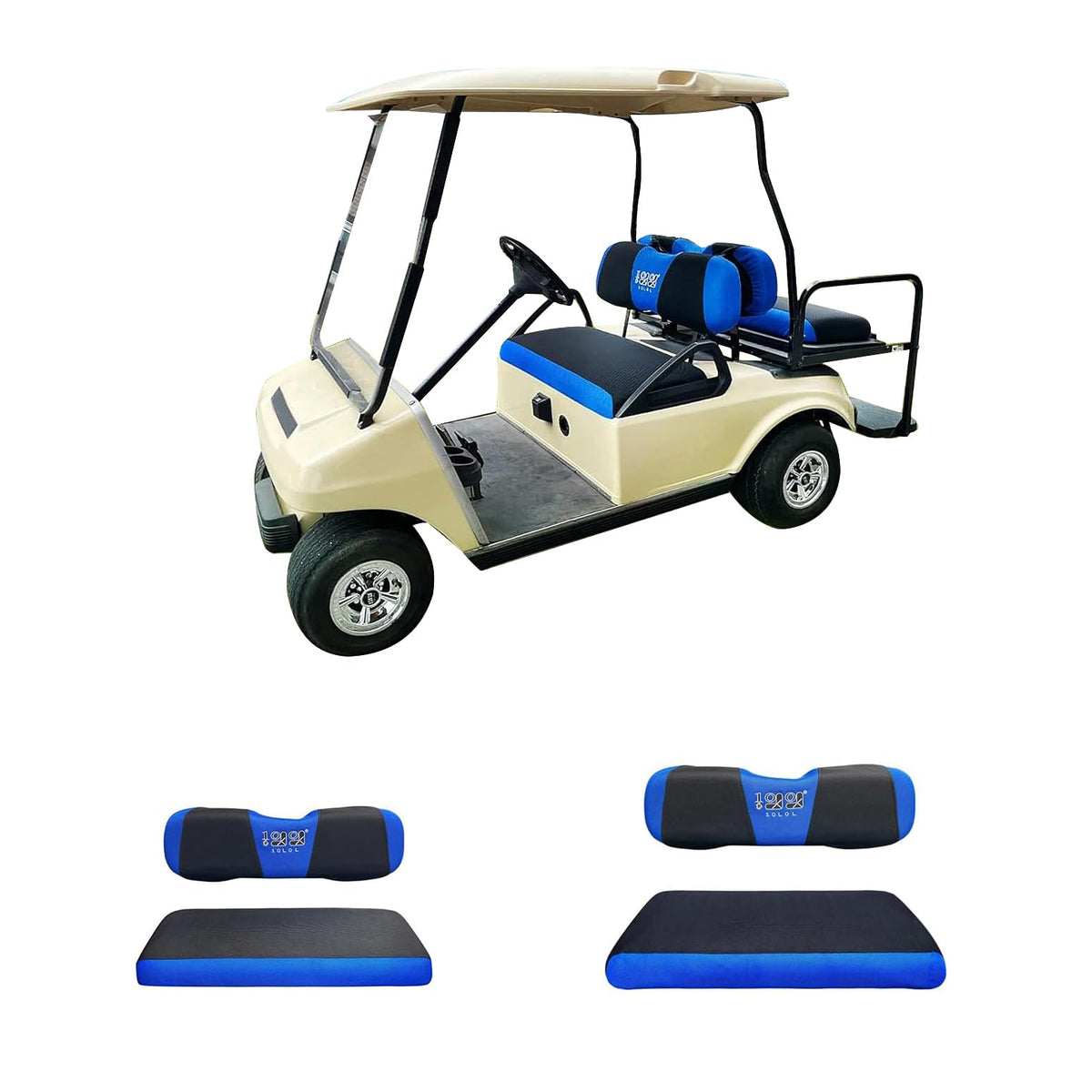 10L0L EZGO TXT RXV front seat cover for updated look and comfort