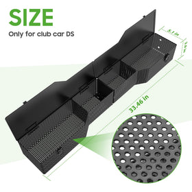10L0L golf cart front inner basket with anti-rust coating for long-lasting durability