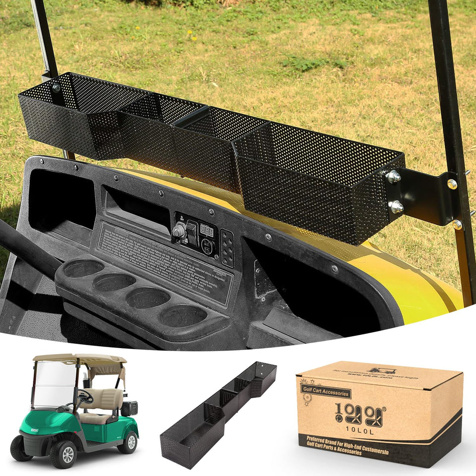 10L0L front basket for EZGO TXT RXV keeps essentials secure.