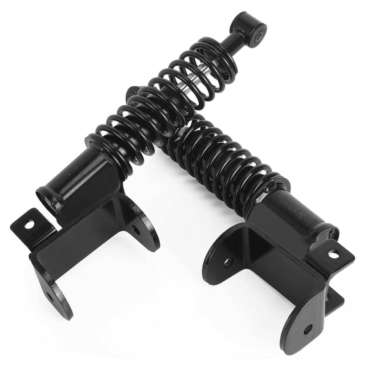 Installation steps visual for 10L0L front shock strut on EZGO RXV