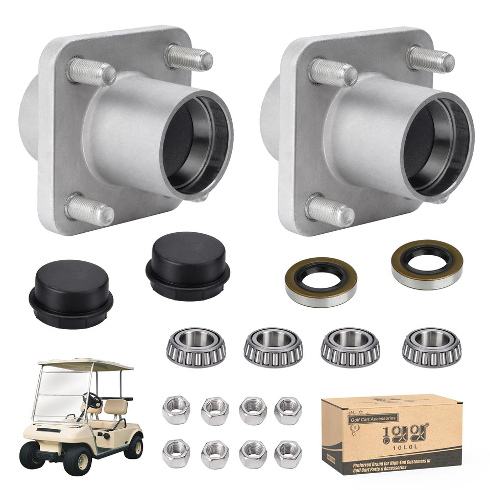 10L0L Golf Cart front wheel hub assembly for Club Car DS, compatible and reliable