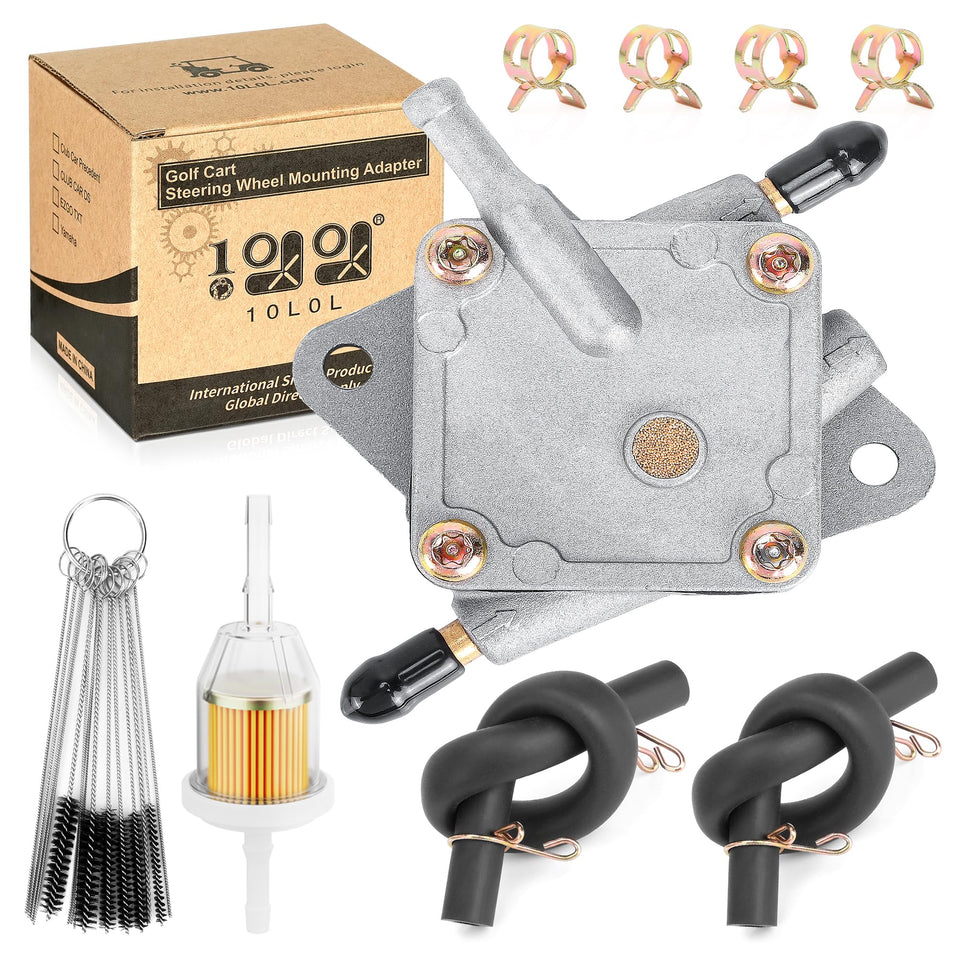 The 10L0L fuel pump for EZGO TXT/Medalist delivers steady fuel flow for smoother starts.