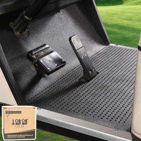 10L0L golf cart liner front view with full-coverage protection for EZGO TXT