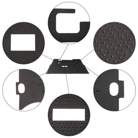 10L0L golf cart liner passenger-side view for muddy rounds