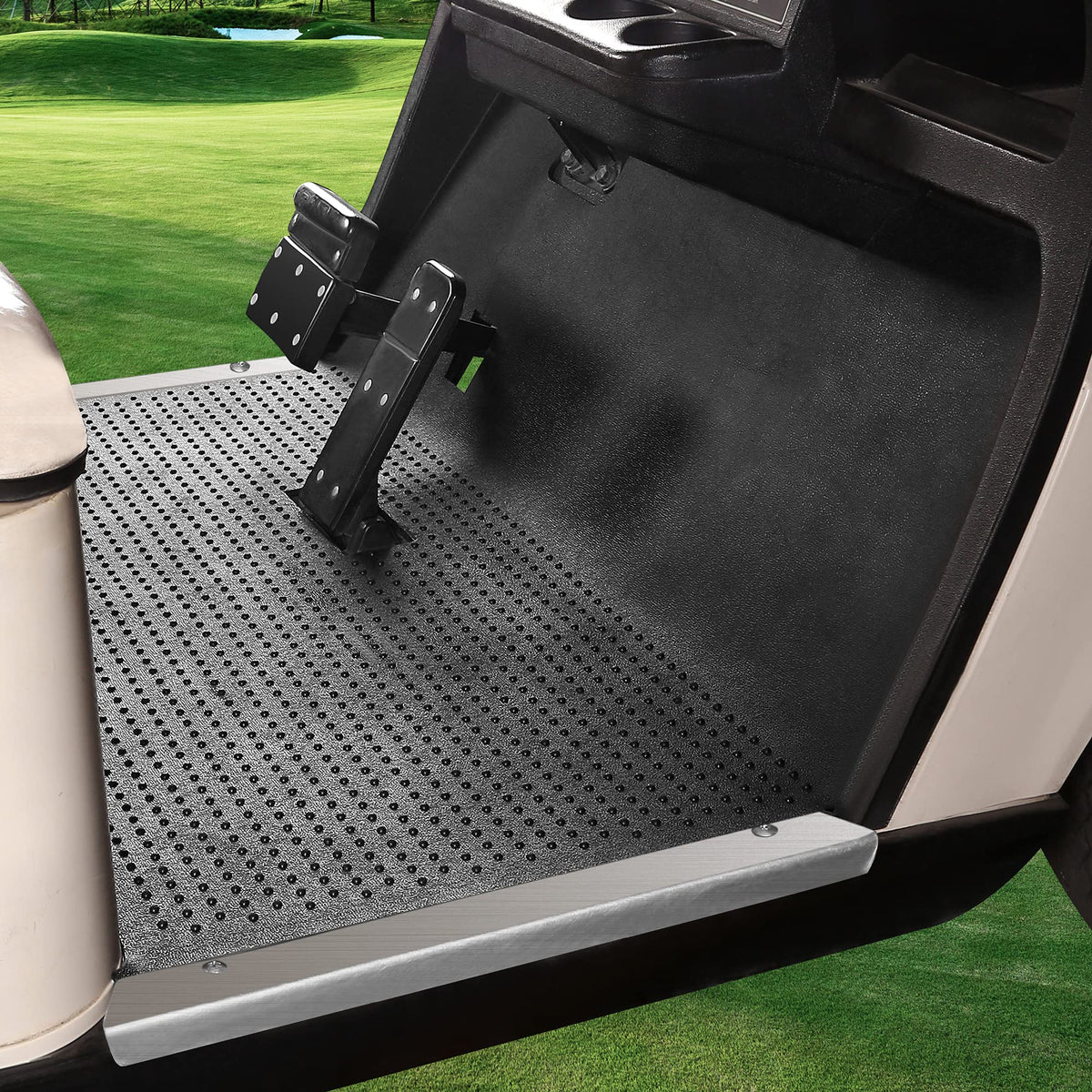10L0L golf cart liner assembly close-up showing precise fit