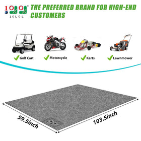 10L0L Golf Cart Garage Mat oil-resistant design for durable garage protection