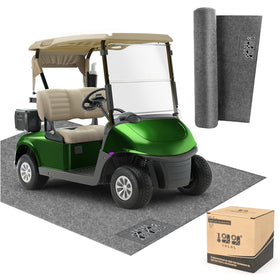 10L0L Golf Cart Garage Mat waterproof surface protecting floors and resisting spills