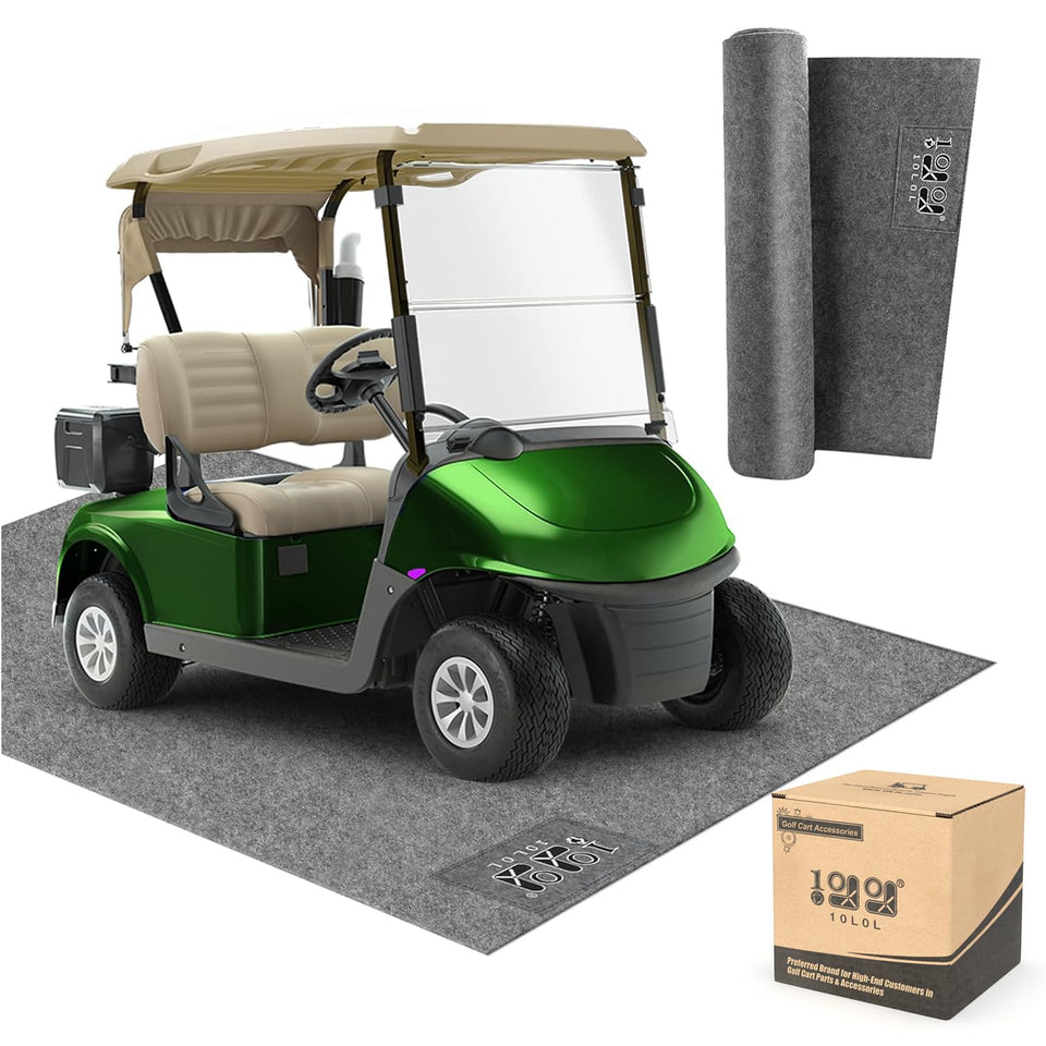 10L0L Golf Cart Garage Mat waterproof surface protecting floors and resisting spills