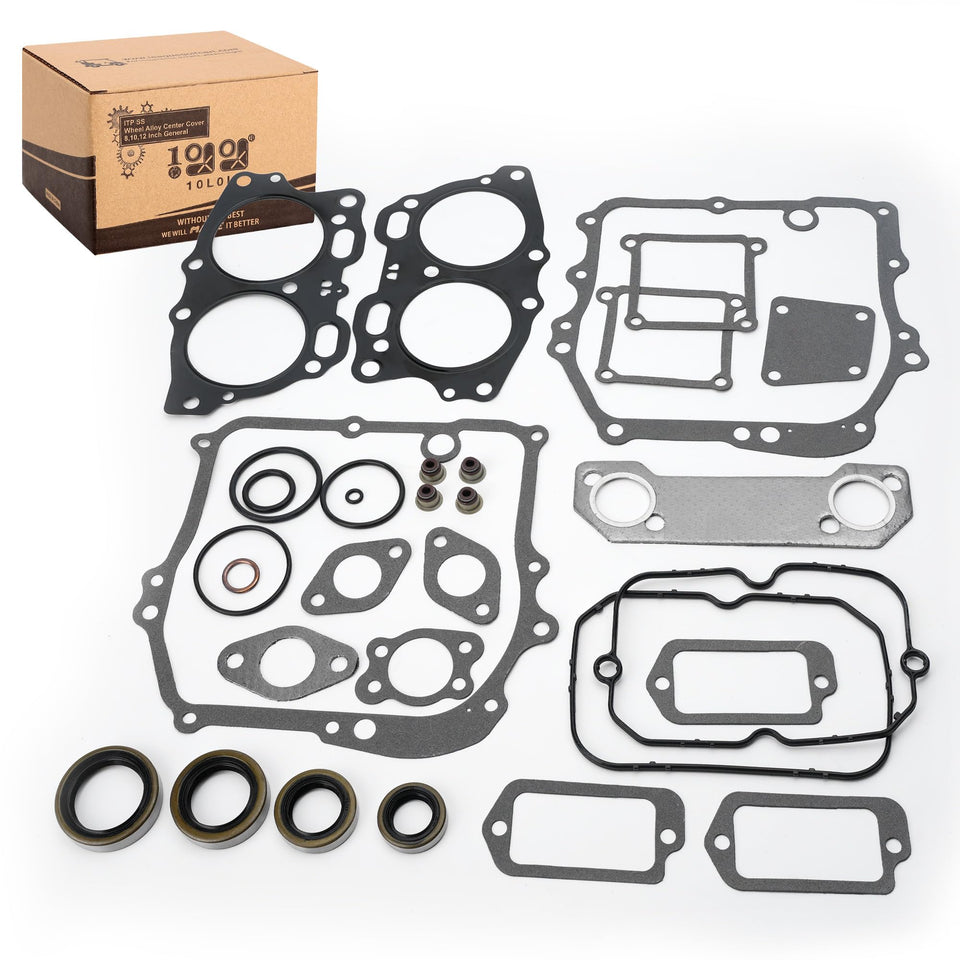 10L0L golf cart gasket seal rebuild kit front view showing complete OEM-compatible gaskets.