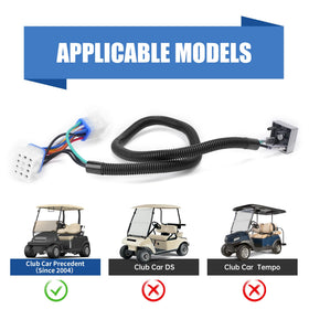 10L0L golf cart harness adapter installed on drive system demonstrates smoother control