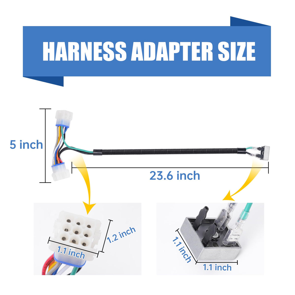 10L0L golf cart harness adapter lighting connection showcases improved night visibility