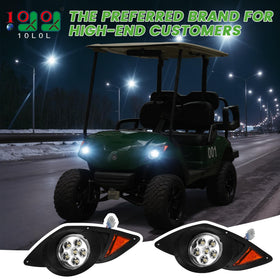 10L0L headlights installed on Yamaha Drive G29 front passenger side for safer night rides