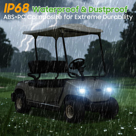 10L0L golf cart headlight kit Yamaha G19 front passenger for safer night rides.