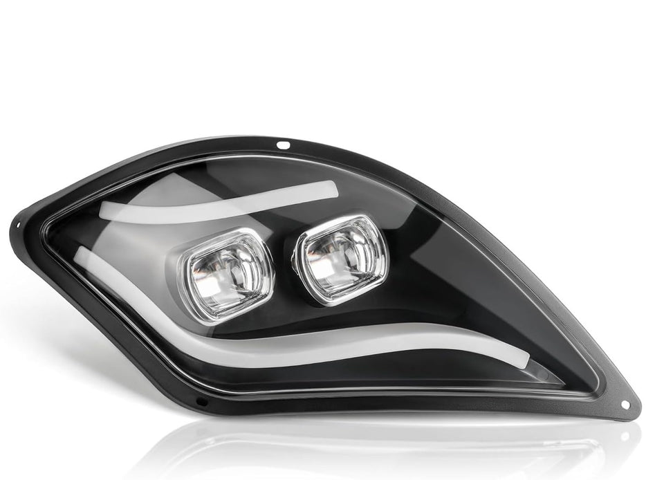 10L0L golf cart headlight for Yamaha Drive 2 passenger side, durable plug-and-play replacement.