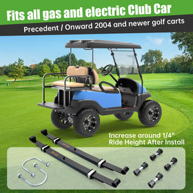 10L0L Golf Cart heavy-duty leaf springs improve load handling.